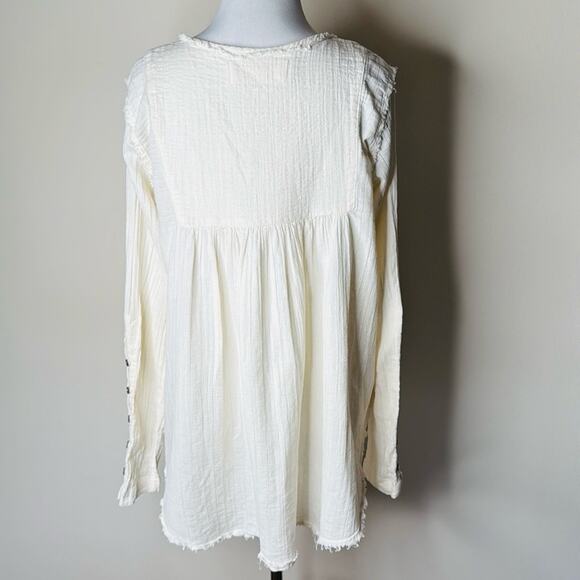 Free People Cream Sand Dune Henley - Picture 8 of 8